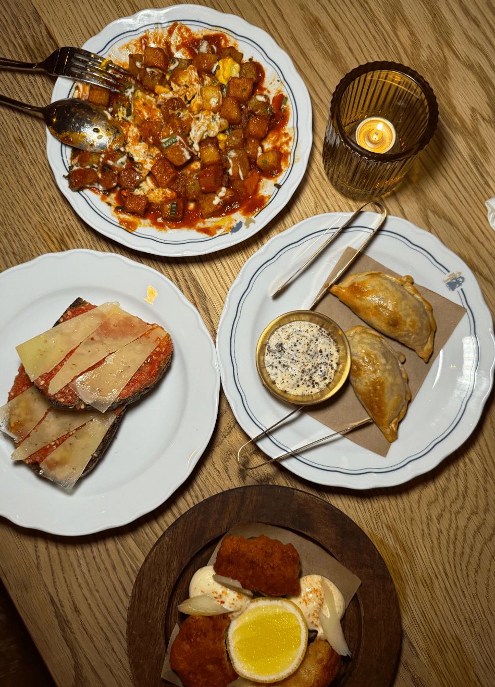 Some tapas off Patria's menu.