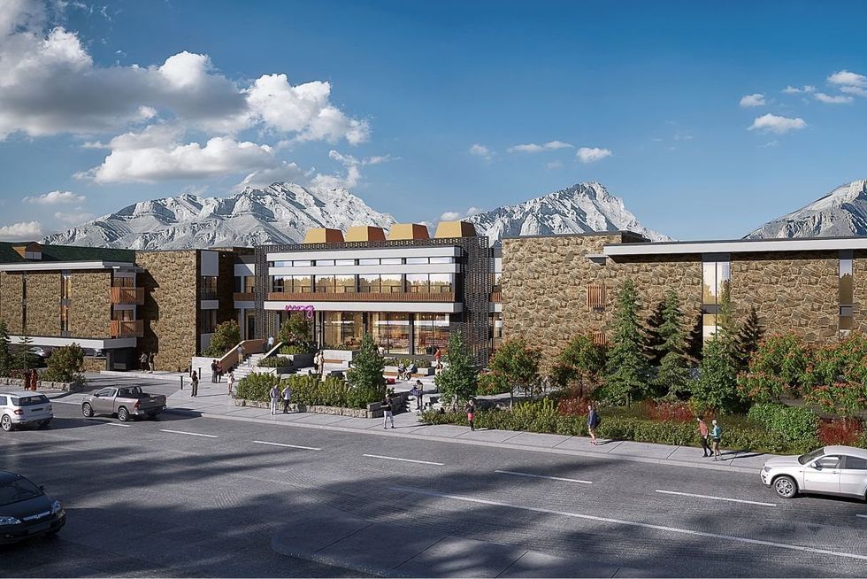 Rendering of Moxy Banff.