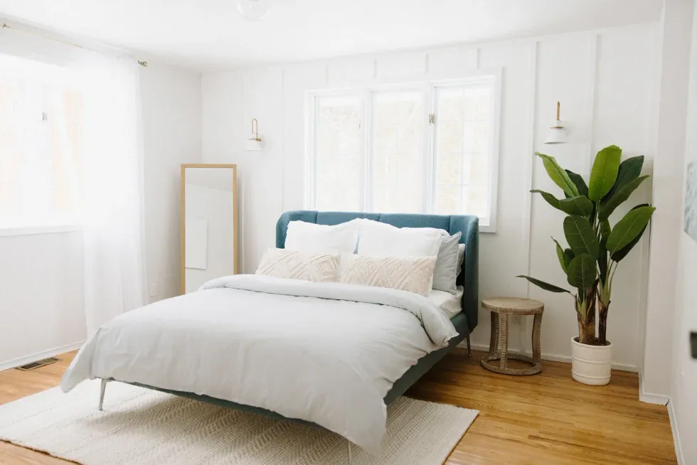 Airbnb bedroom.
