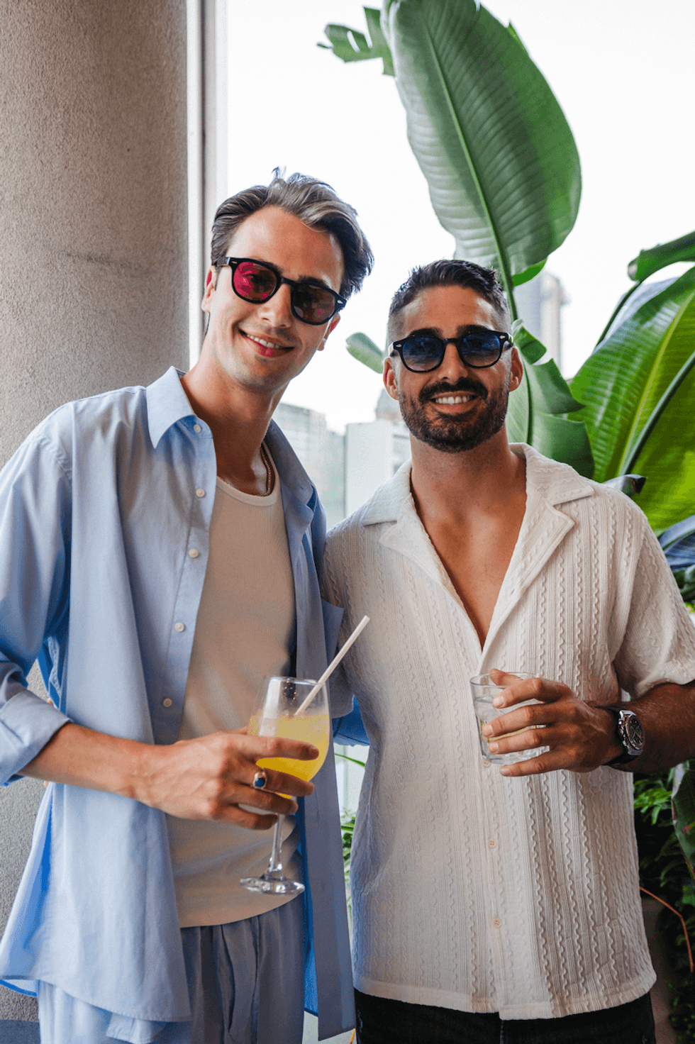 Philippe Cecyre et JS Bergeron sur la Terrasse Carla.