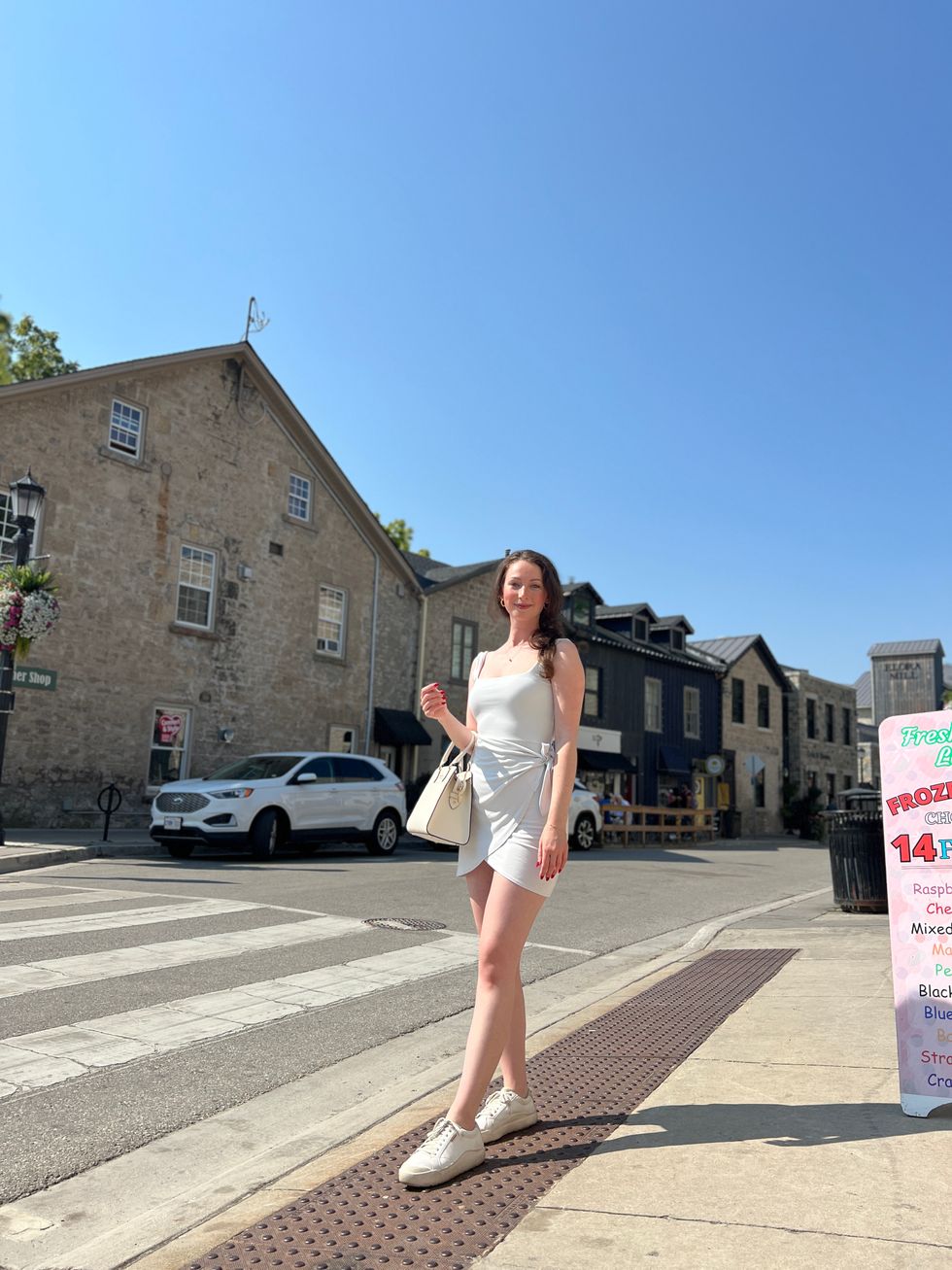 Madeline in Elora.