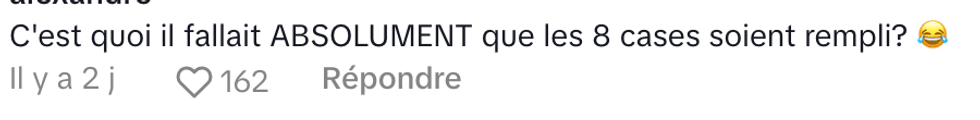 Un commentaire sous le TikTok de aquamarianne sur le Maxi.