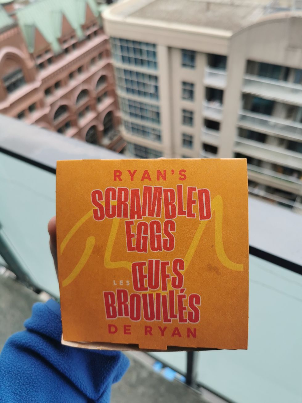 The Ryan's Scrambled Eggs Breakfast Box.