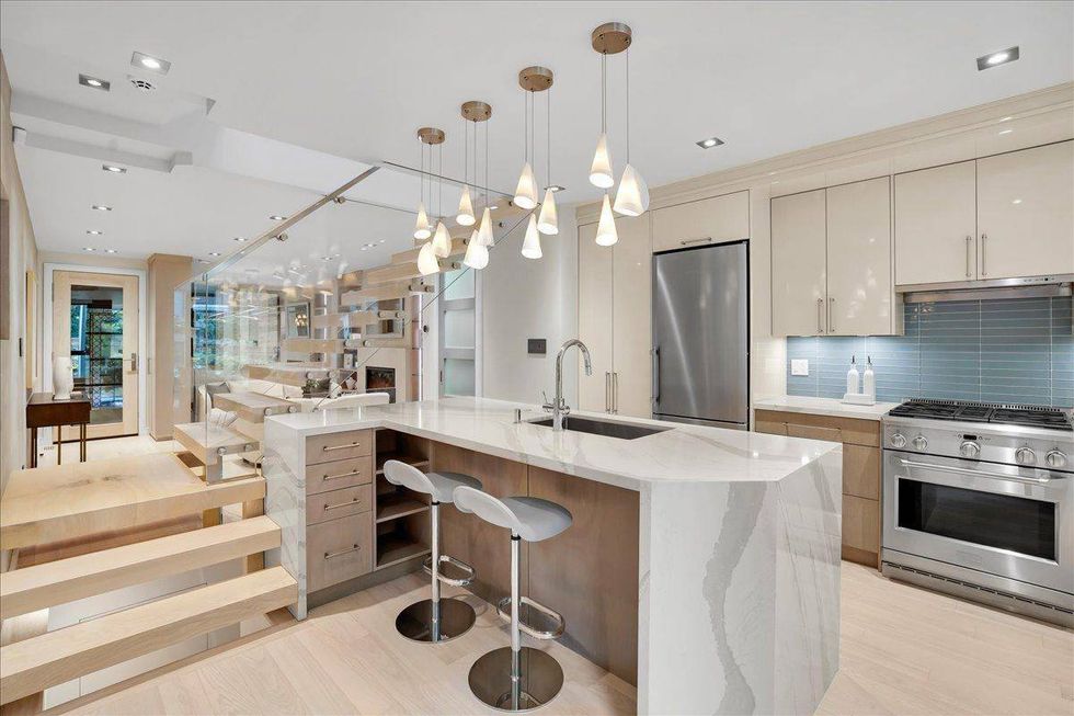 The kitchen at 68 Olive Ave.