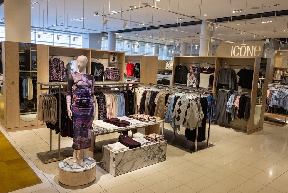 Clothes at Simons in the Yorkdale Shopping Centre.
