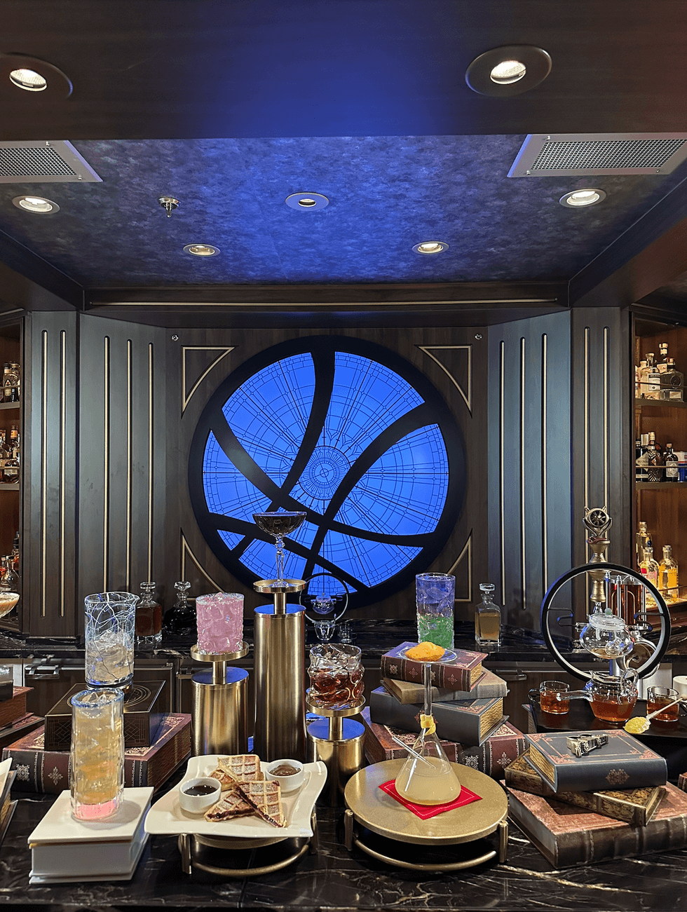 The Sanctum, a Destiny lounge inspired by Doctor Strange.
