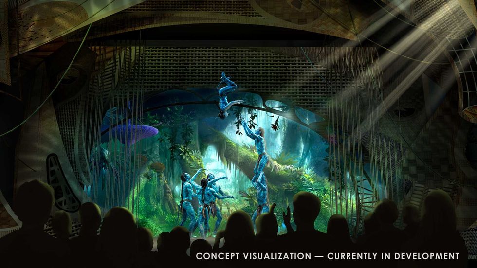 Rendering of AVATAR: Guardians of Eywa, a Magic Walk experience.