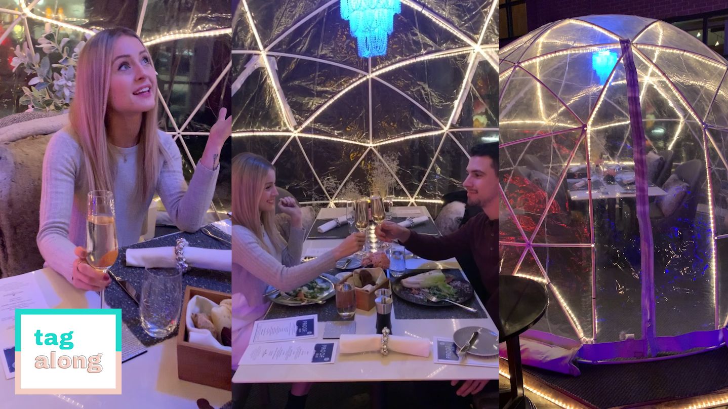 Toronto's Igloo Dinner Lets You Stargaze While You Eat Dinner & Sip Champagne