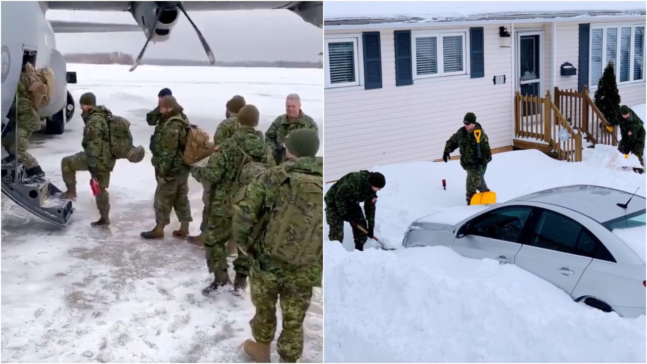 Relief teams from the Canadian Armed Forces shipped out this weekend to help people affected by a powerful blizzard that hit Newfoundland and Labrador. On Monday, January 20, their teams worked to dig out homes and clear driveways.