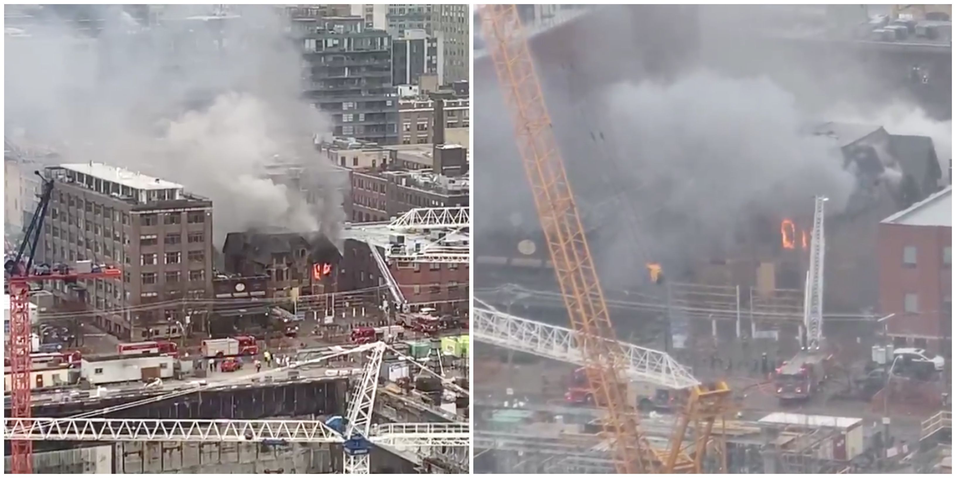 Toronto Fire Breaks Out In An Abandoned Building Following Explosion Sound (VIDEOS)