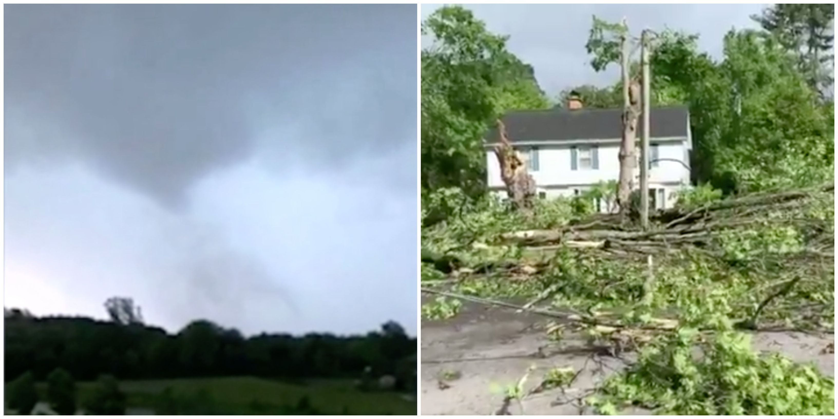 Two Ontario Tornadoes Destroyed Trees And Knocked Out Power Last Night (VIDEOS)