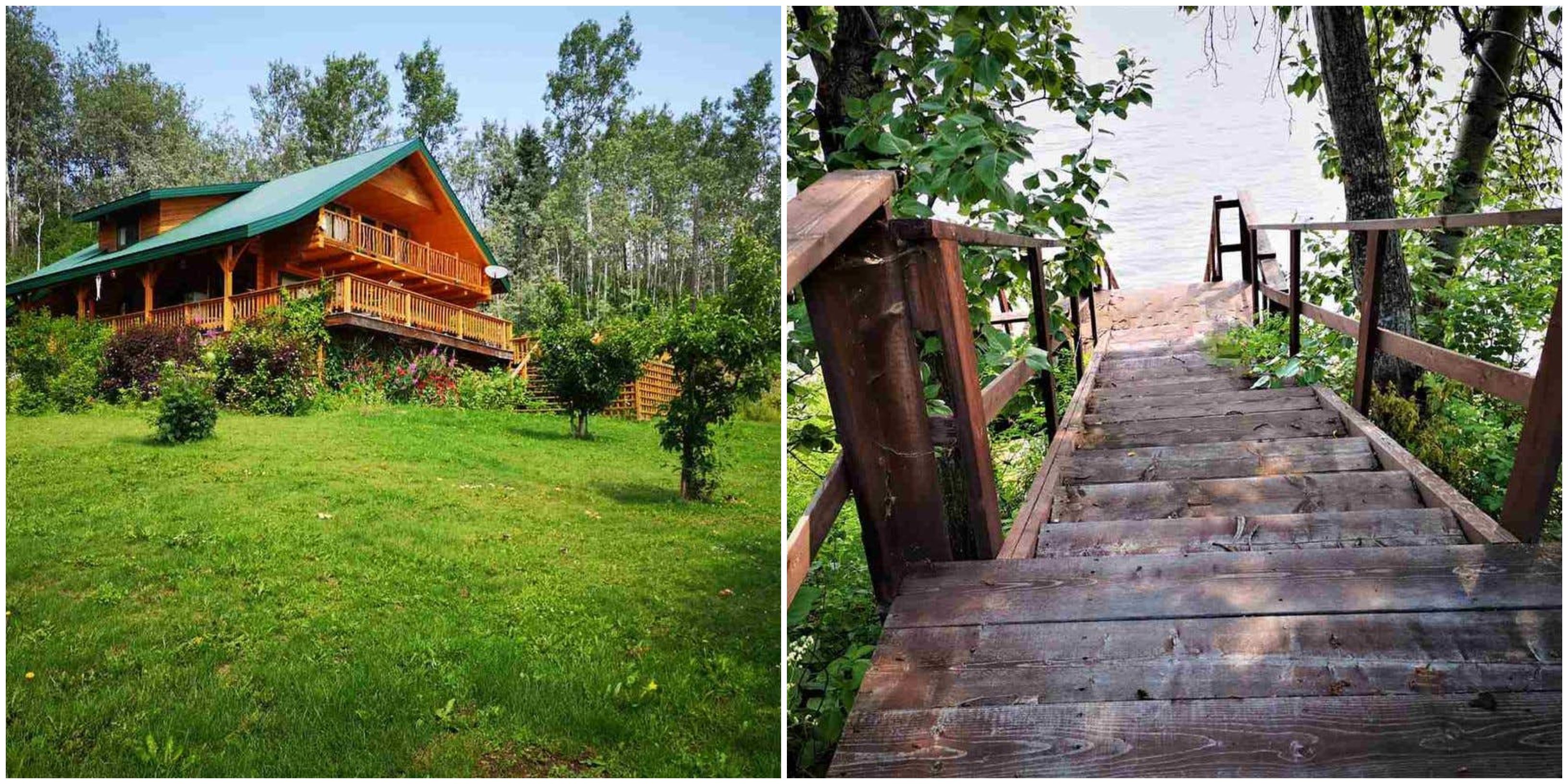 This Cabin In BC Has A Staircase Right Down To The Water & It Costs Just $369K