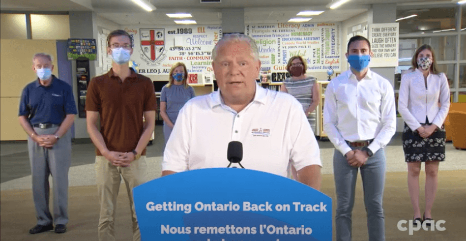 Ontario's Fall School Plan Will Include Students & Teachers Wearing Masks