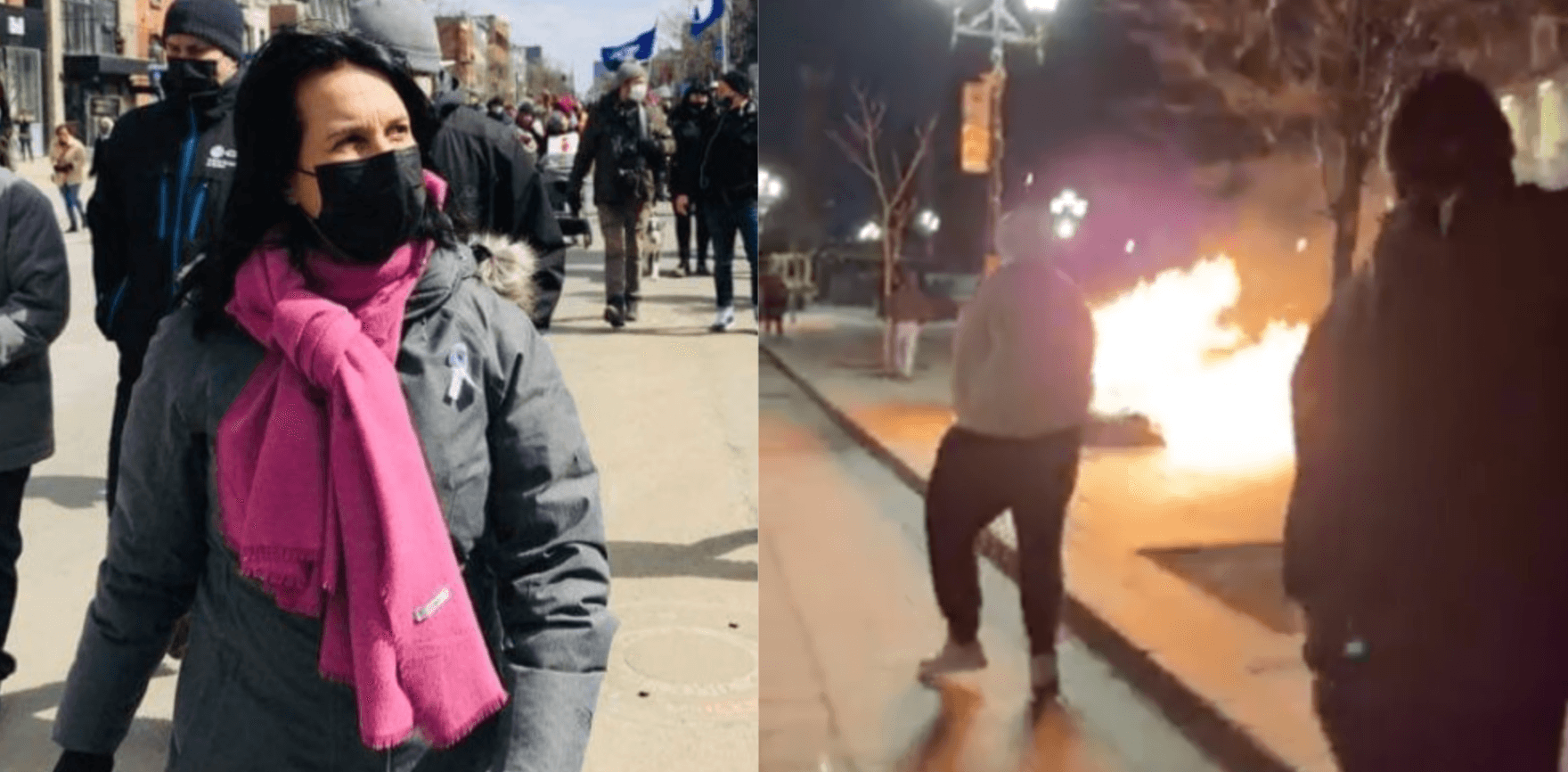 Manifestation anti-couvre-feu à Montréal: Valérie Plante juge le grabuge « inacceptable »