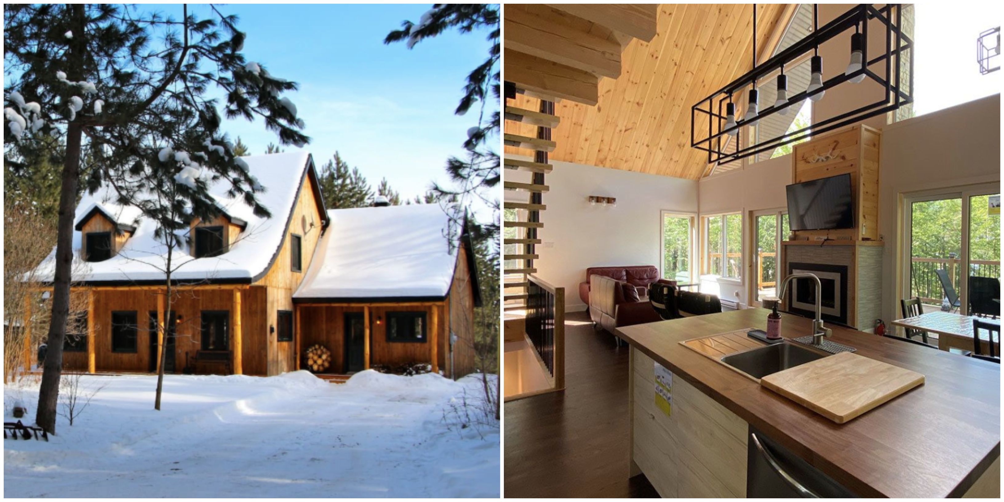 7 chalets à louer près de Montréal qui sont encore disponibles pour les Fêtes