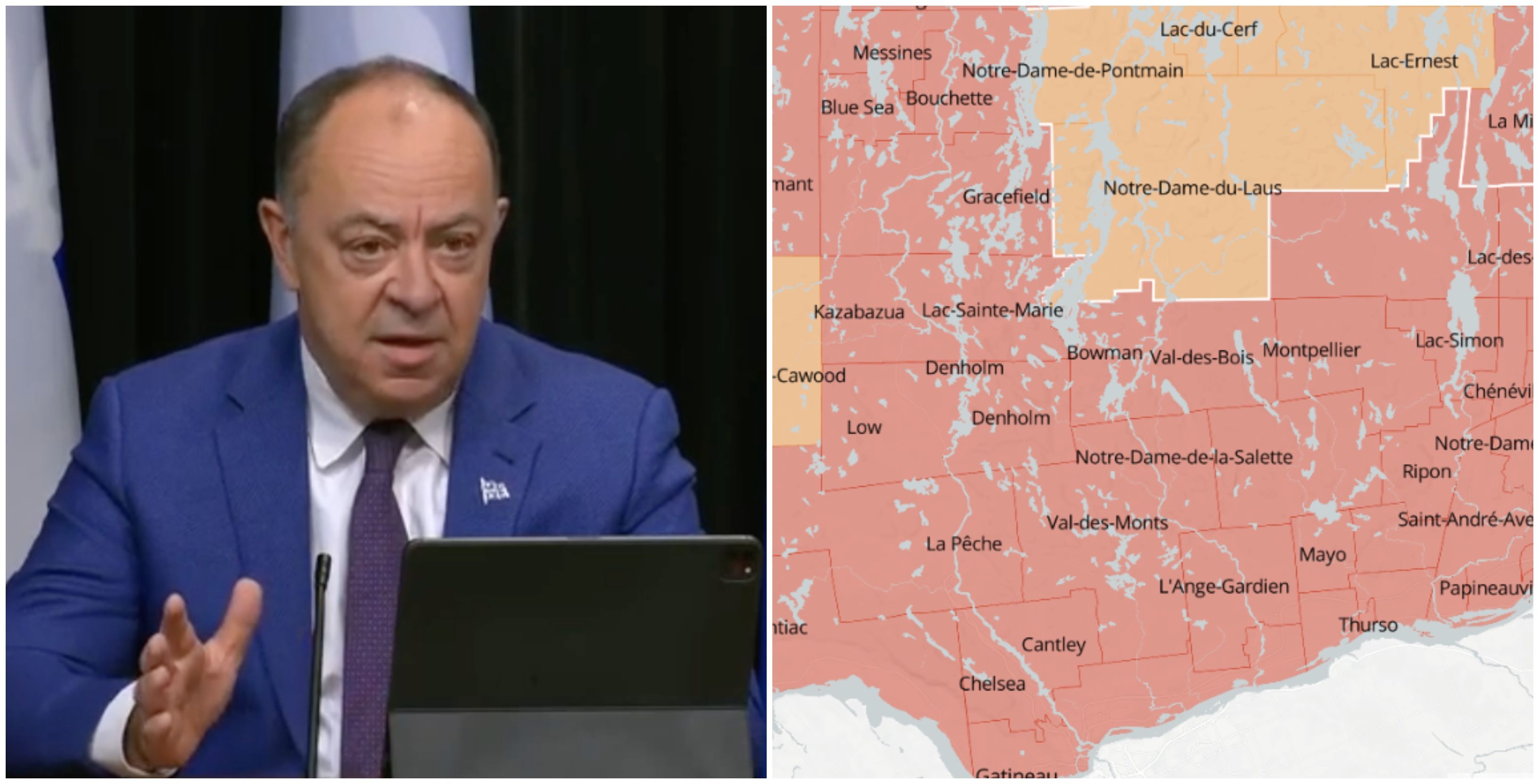 Alerte maximale : 2 nouveaux secteurs au Québec basculent en zone rouge