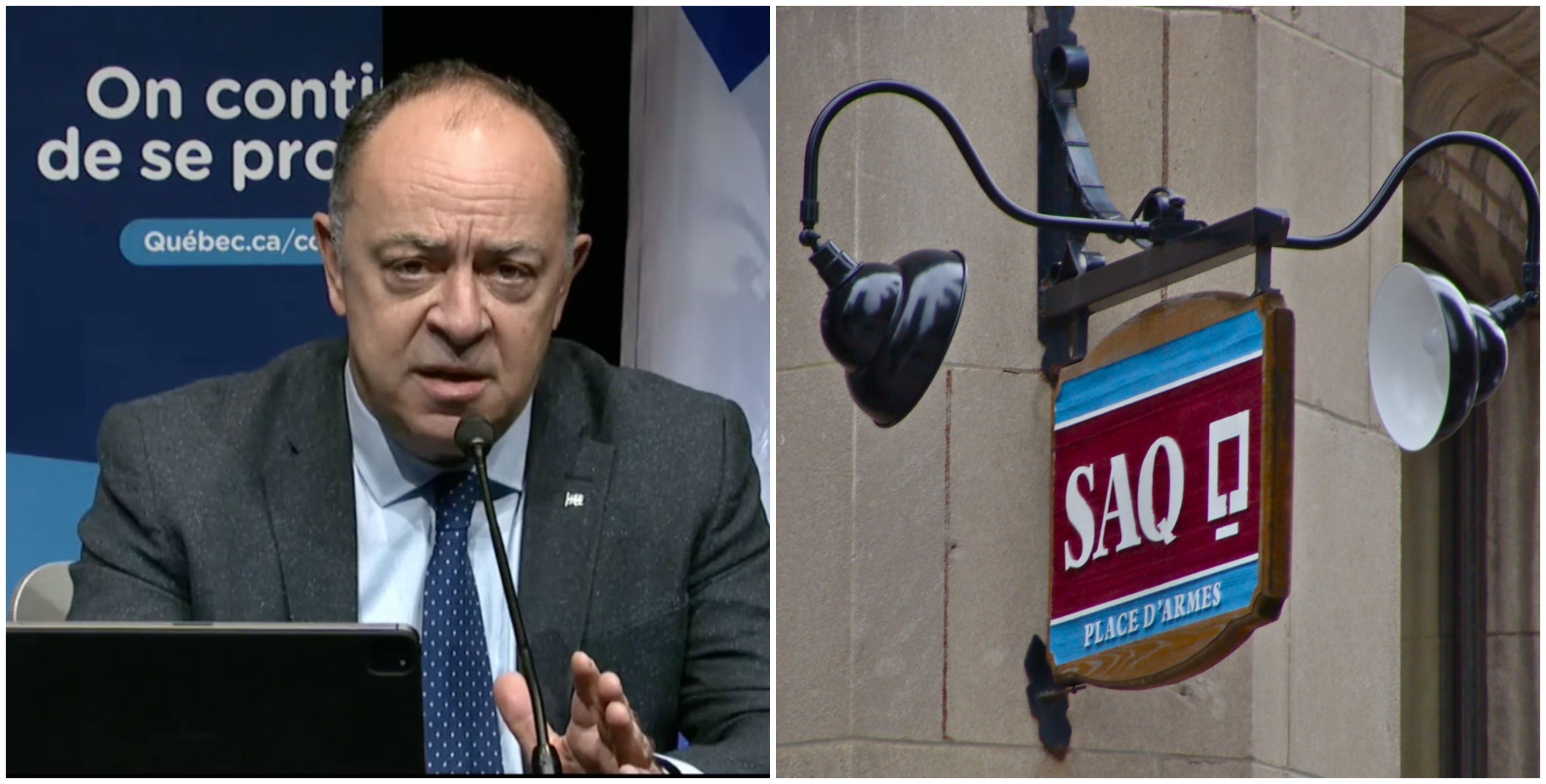 Les fortes commandes à la SAQ avant les Fêtes au Québec inquiètent Christian Dubé