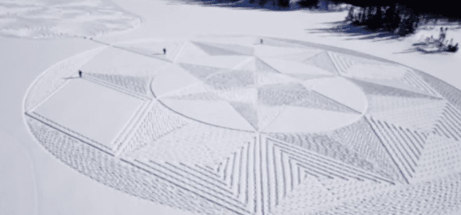 Someone In Ontario Is Making The Most Unbelievable Masterpieces With Snowshoes (VIDEOS)