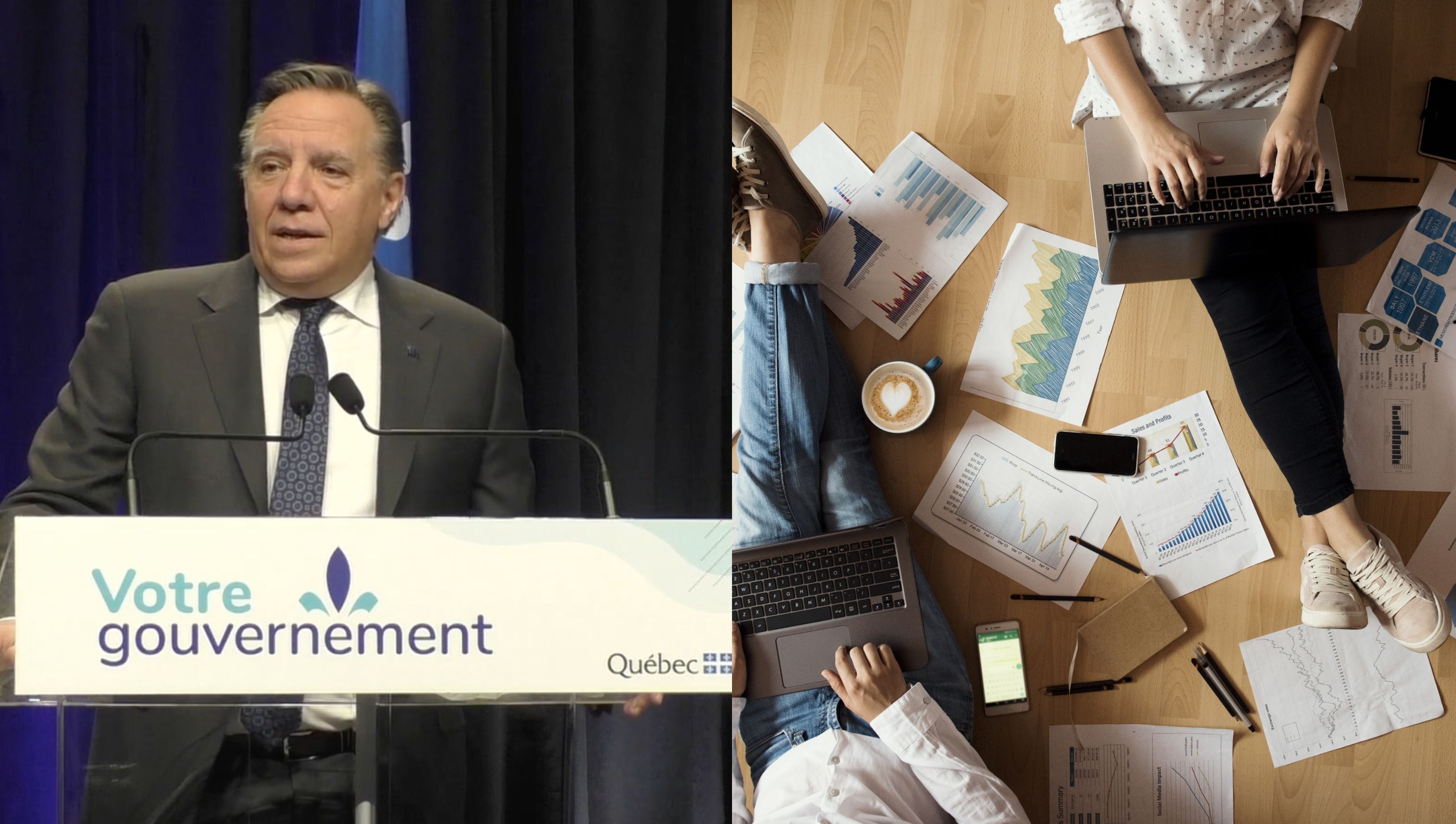 Emplois au Québec: François Legault veut augmenter le nombre d'emplois à 55 000$ par année