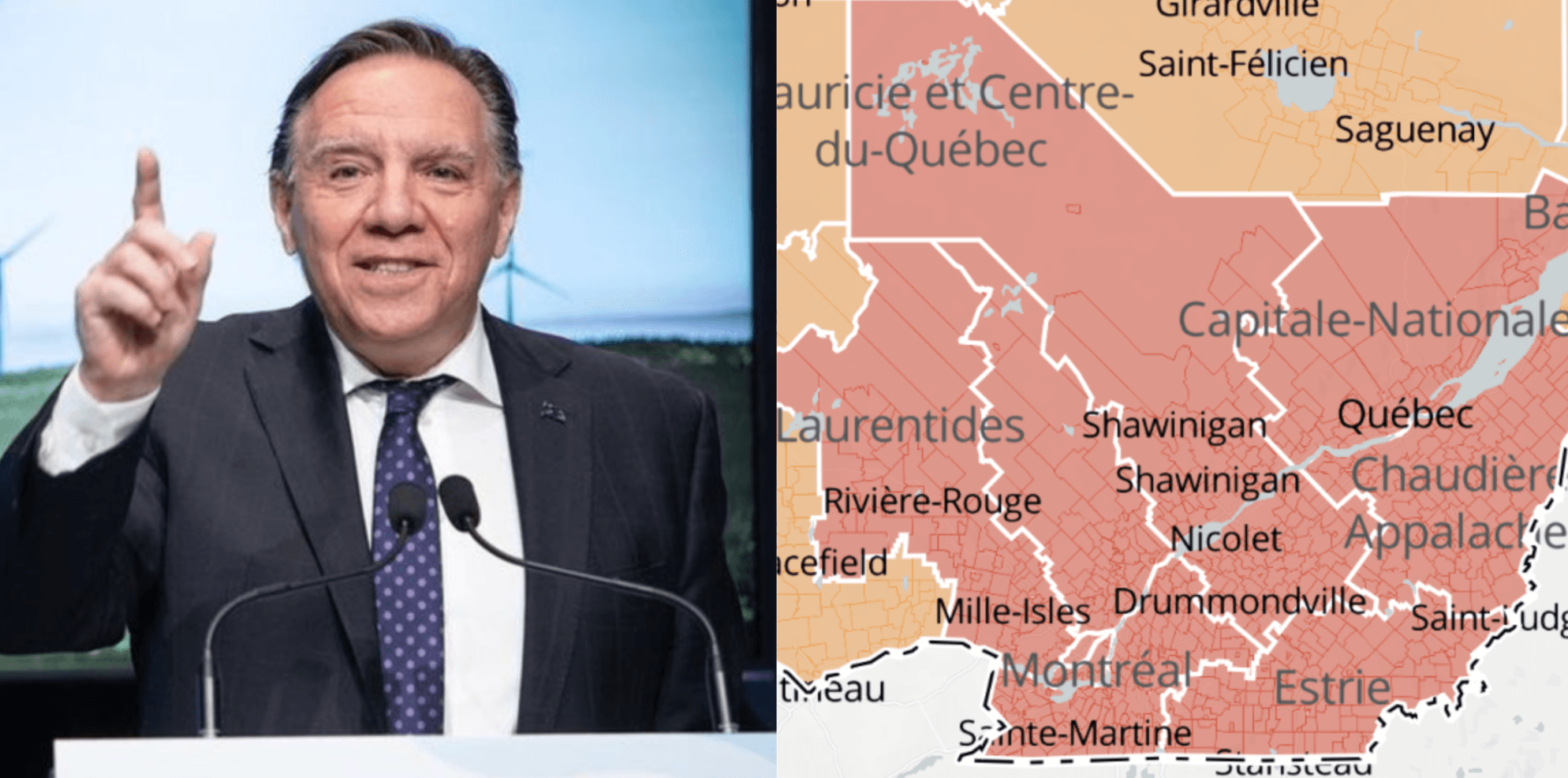 Zone orange ou rouge? Les régions et secteurs qui restent au palier maximal en mars