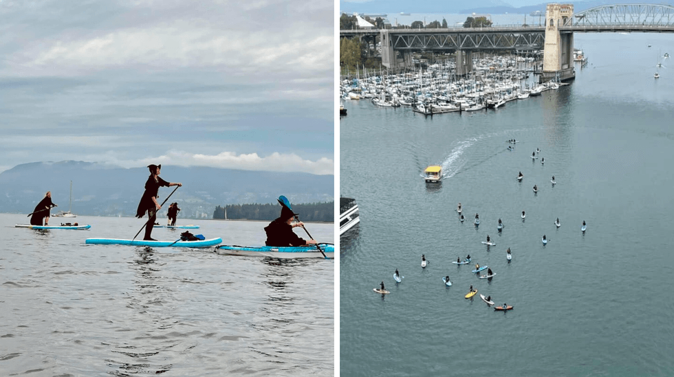 Vancouver Held Its First Witch Paddle Event & It Served Some Serious Spooky Vibes (PHOTOS)