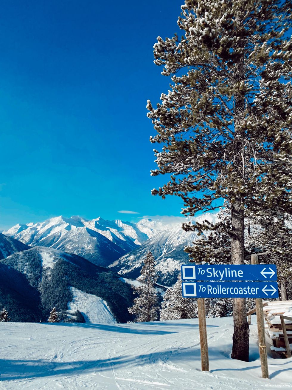 On the Panorama ski hill.
