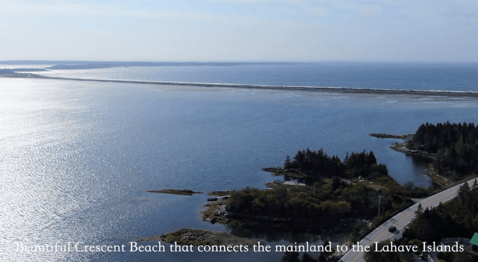 The Crescent Beach causeway.