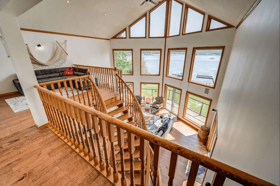 Open concept living area.