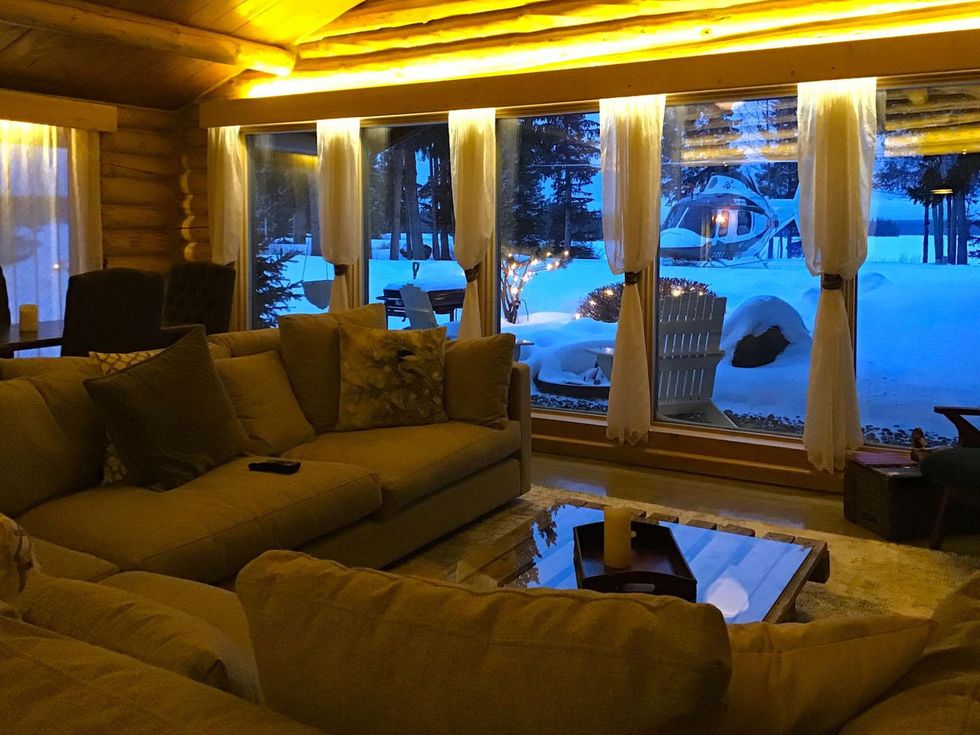 The living area of a home for sale.
