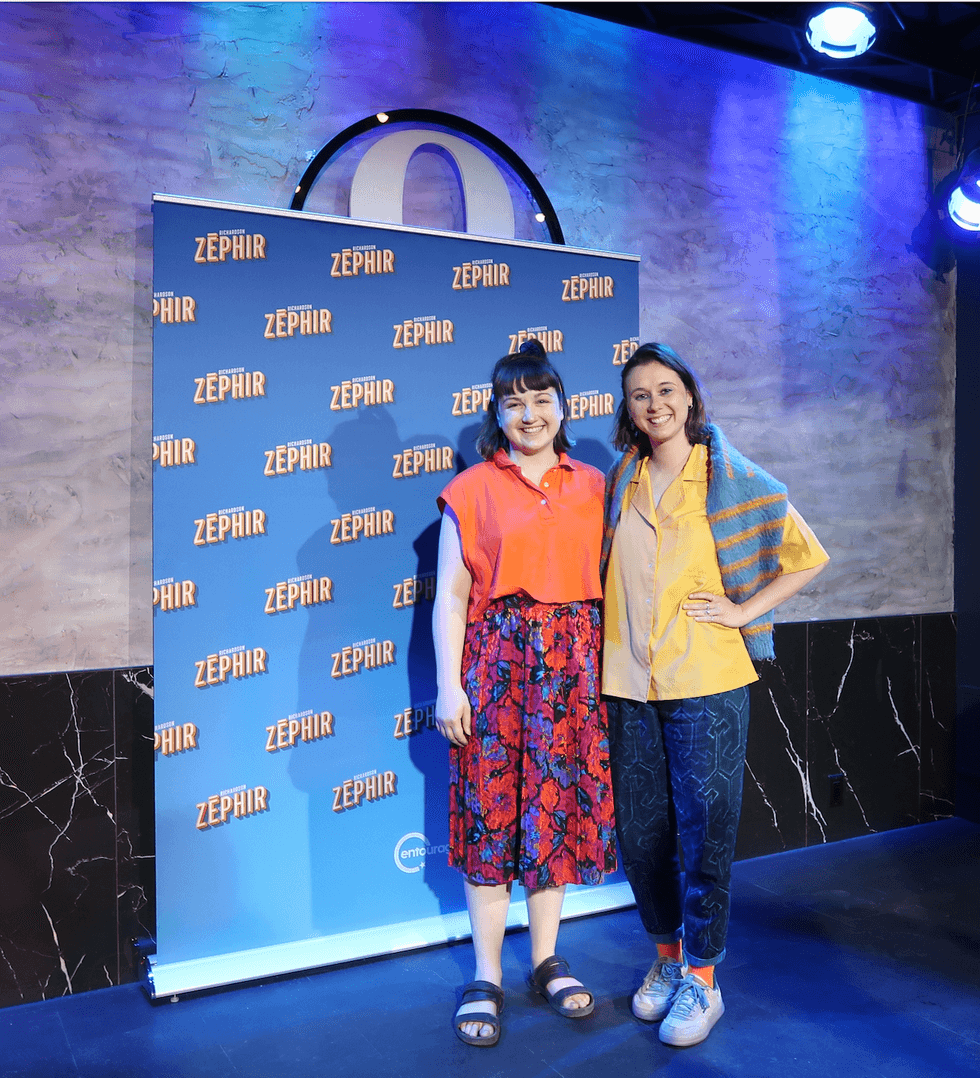 Marianne Verville et Aur\u00e9lie Fortin au premier one-man show de Richardson Z\u00e9phir.