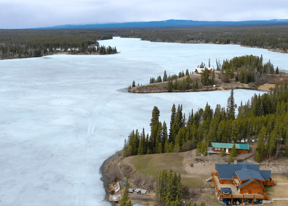 Log home with views.
