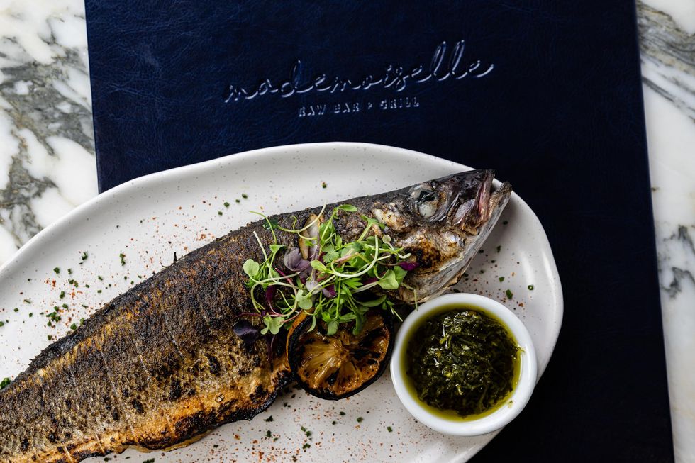 A plated fish dish at Mademoiselle.