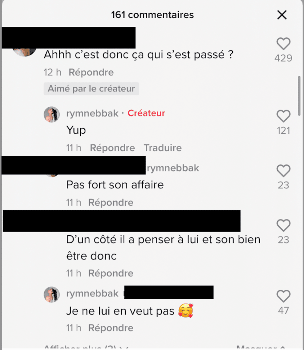 Vid\u00e9o TikTok de Rym.