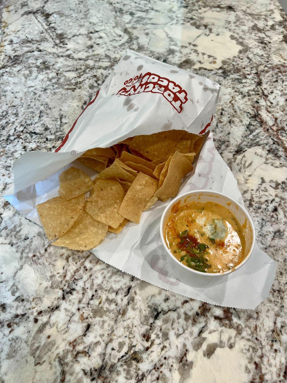 Torchy's Tacos' Green Chile Queso.