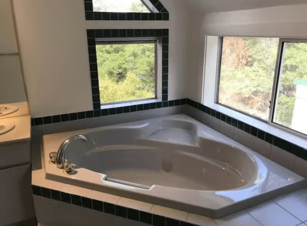 Bathtub in the home.