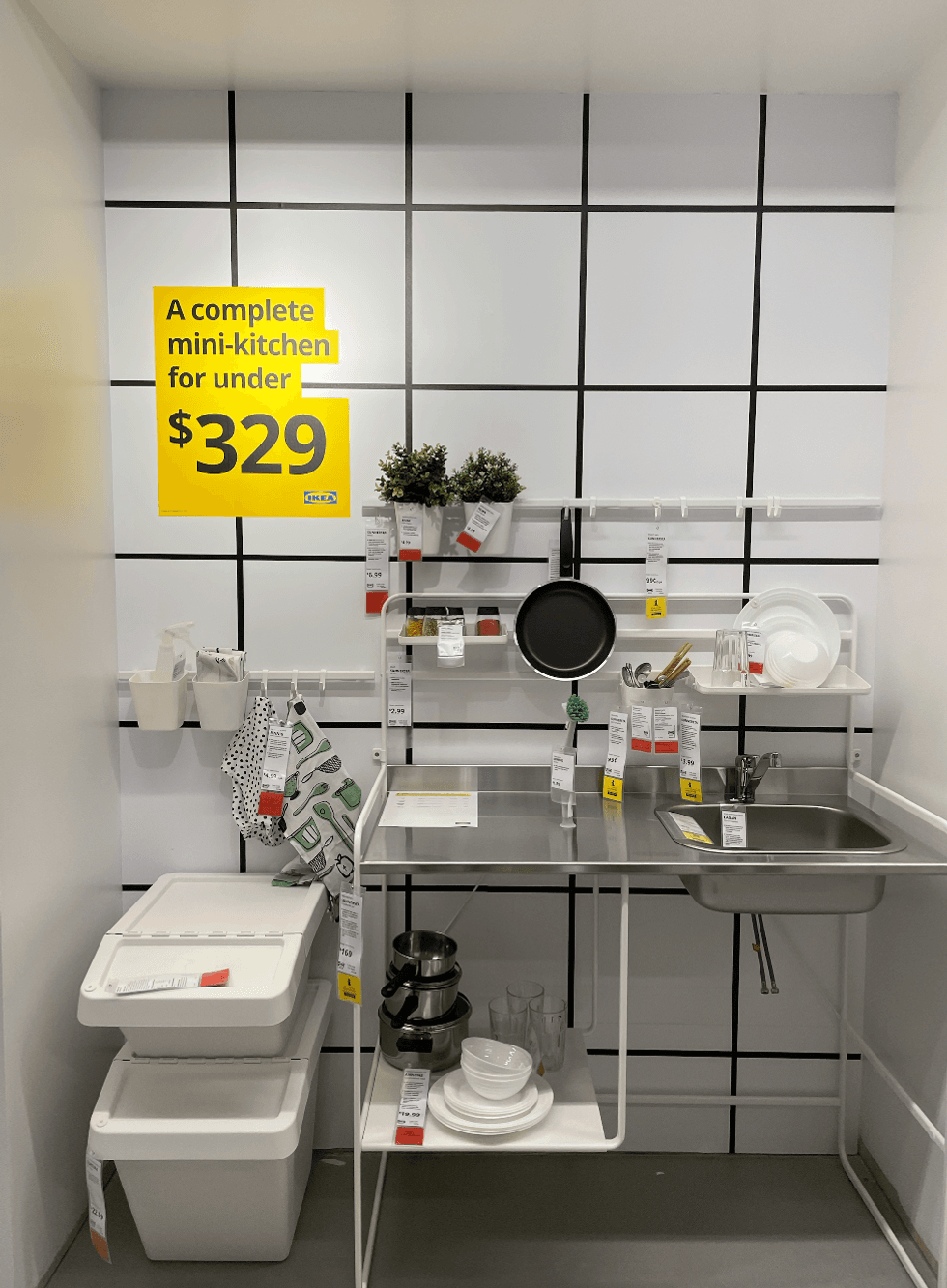 A whole mini kitchen for under $329.