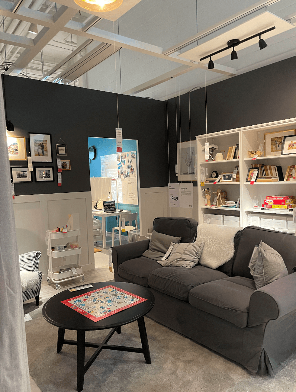 IKEA living room.