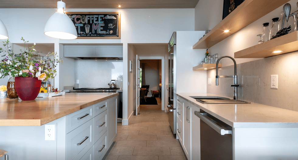 Kitchen in the home.