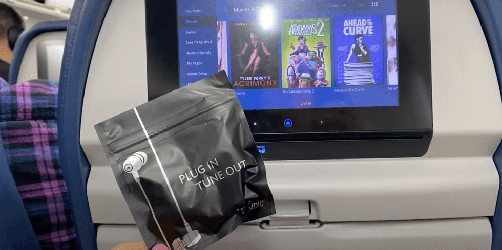 TV screen on Delta.