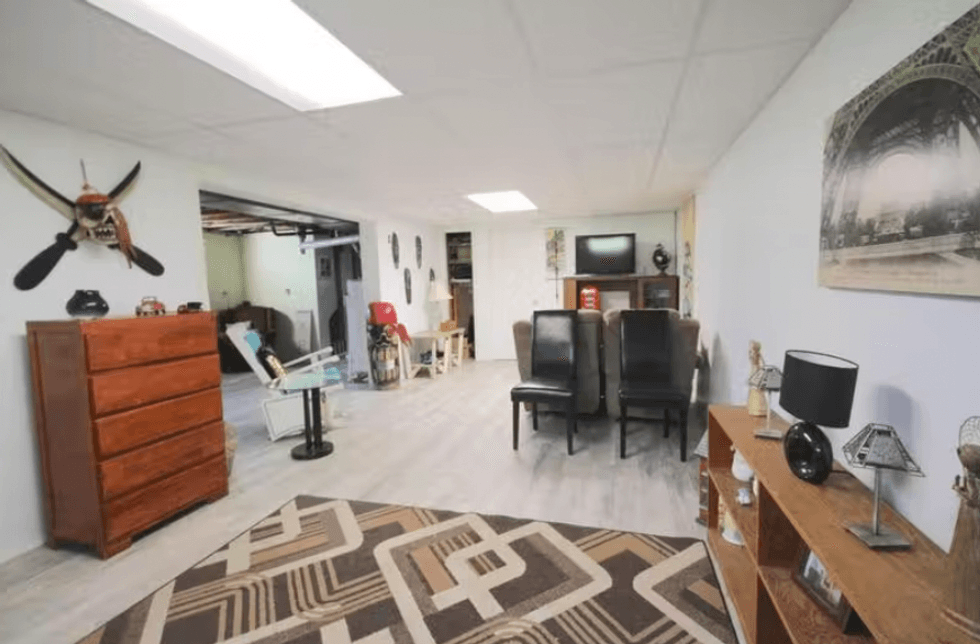 A recreational room.