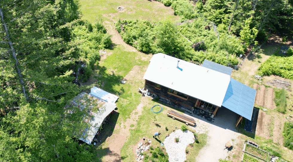 The home from above.