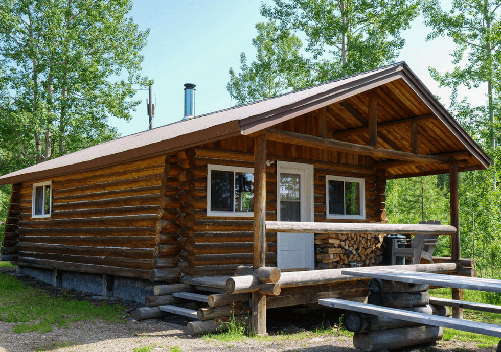 A cabin.