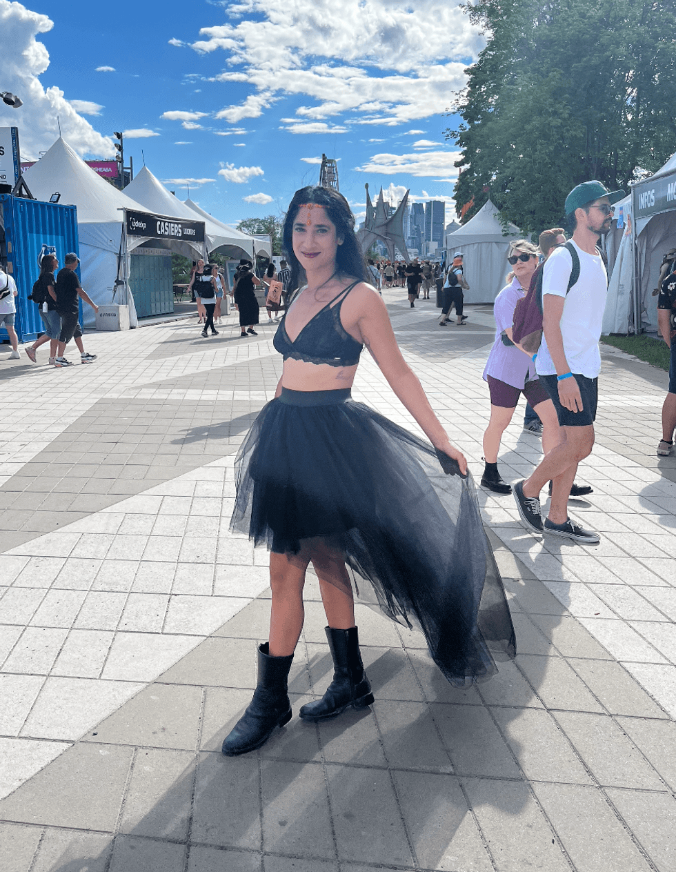 Festivali\u00e8re \u00e0 Osheaga 2022.
