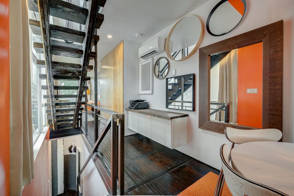 Stairs and hallway.