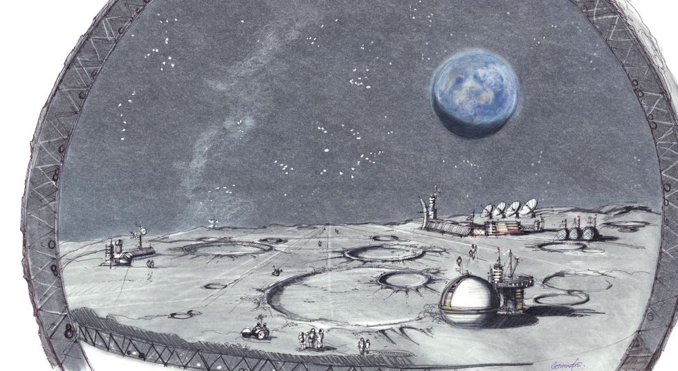 Moon resort's signature attraction will allow guests to feel like they're walking on the lunar surface.