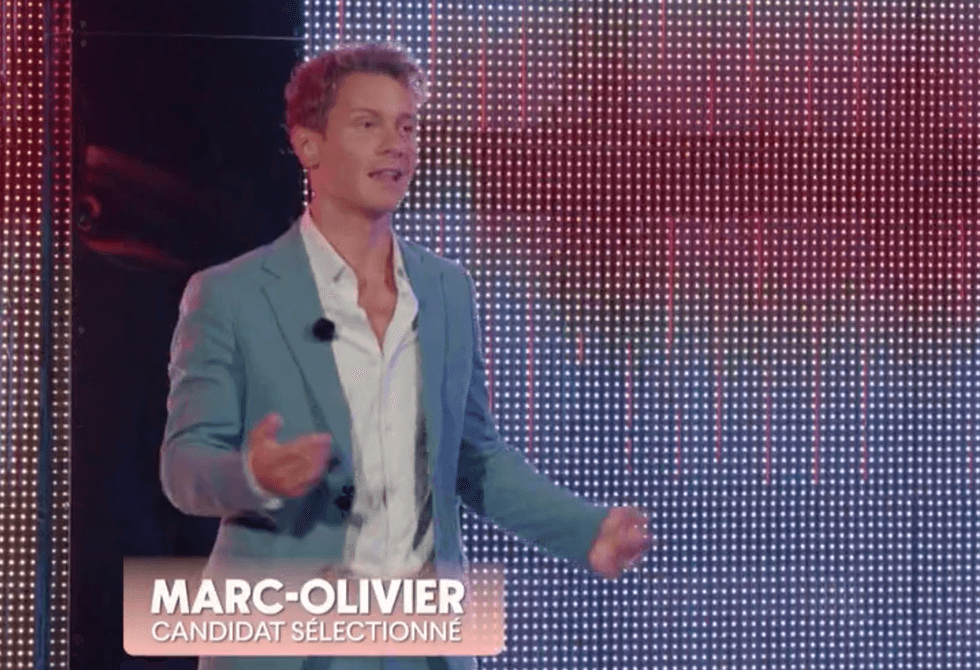 Marc-Olivier sur le tapis rouge.
