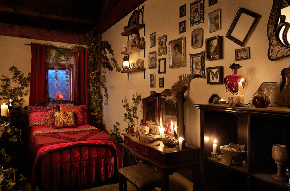 The cottage's sleeping area.