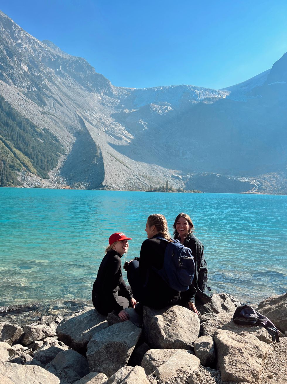 Morgan and friends at Upper Joffre Lake.