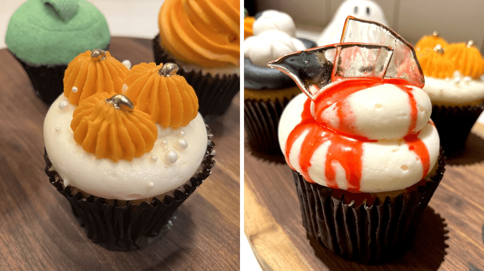 Fall themed cupcakes.