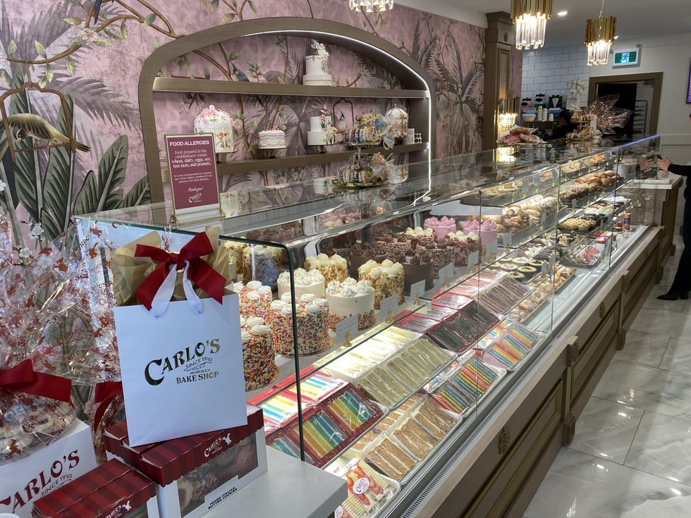Interior of Carlo's Bakery in Yorkville.